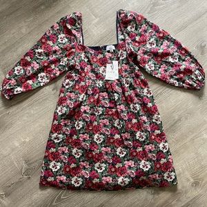 NWT J. Crew Puff-sleeve mini dress in Liberty® poppy Amelie floral